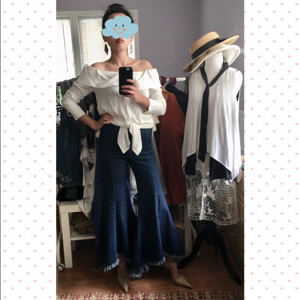 Mermaid flare jeans